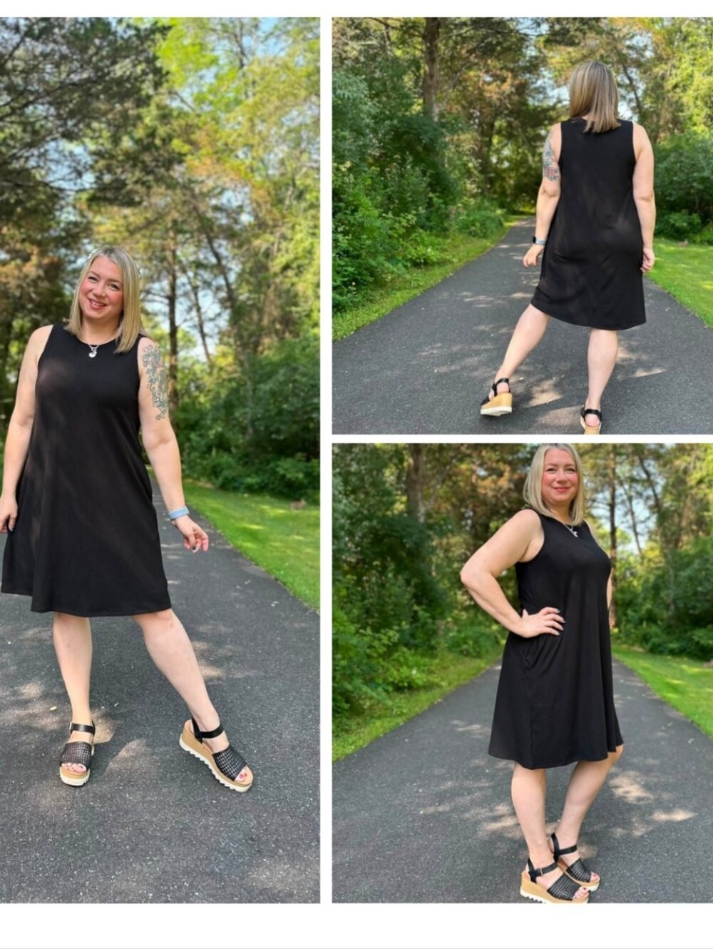 LuLaRoe "Charlotte" Black Sleeveless Ribbed Midi Dress- Lg 12-14